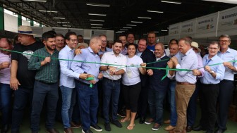 Secret&aacute;rio Gustavo Paim acompanhou o Vice-Governador durante a abertura do Pavilh&atilde;o na Expodireto